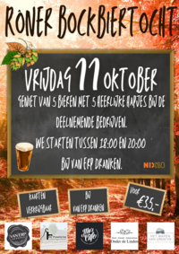 DE RONER BOCKBIERTOCHT KOMT ER WEER AAN! DE RONER BOCKBIERTOCHT KOMT ER WEER AAN!