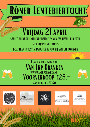 Het is weer tijd voor de Lentebiertocht!