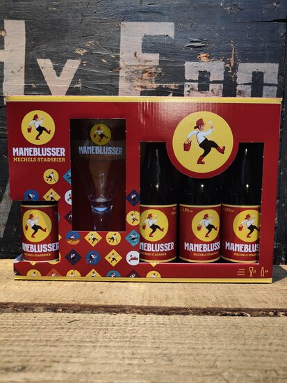 Maneblusser Geschenkverpakking 4X33 + Glas 