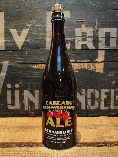 Cascade Strawberry Barrel Aged NW Style Sour Ale Project 2014  