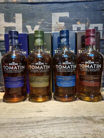 Tomatin Limited Edition 2008 12 years Serie 4x70cl