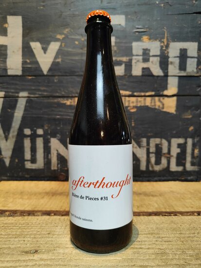 Afterthought Brewing Biere de Pieces #31  Blended Barrel Aged Blonde Saison