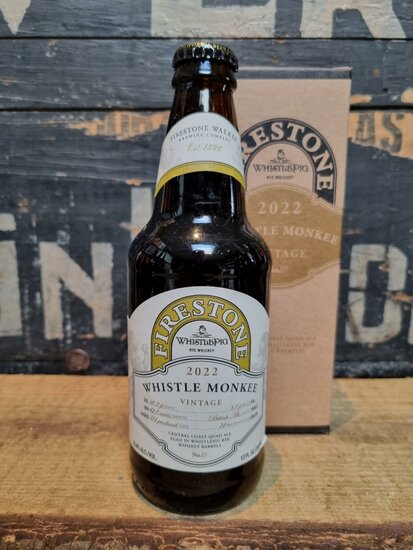 Firestone Whistle Monkee Rhye Whisky Barrel Aged Quadrupel Vintage 2022 Edition