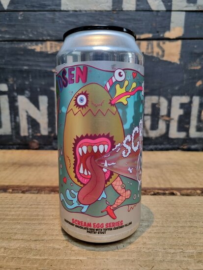 Amundsen Scream Egg 2024 Raspberry Chocolate Toffee Custard 