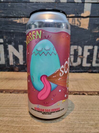 Amundsen Scream Egg 2024 Chocolate Caramel Creamy Orange