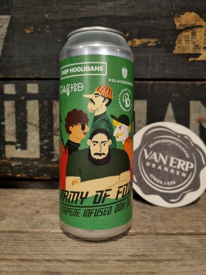 Baxbier X Folkingebrew X Maktoob X Hop Hooligans Army Of Four Terpene Infused DDH DIPA